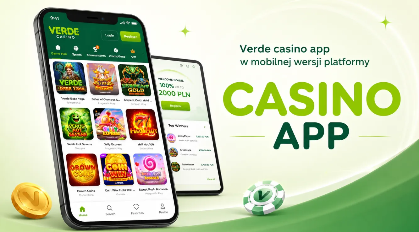 Verde casino app w mobilnej wersji platformy