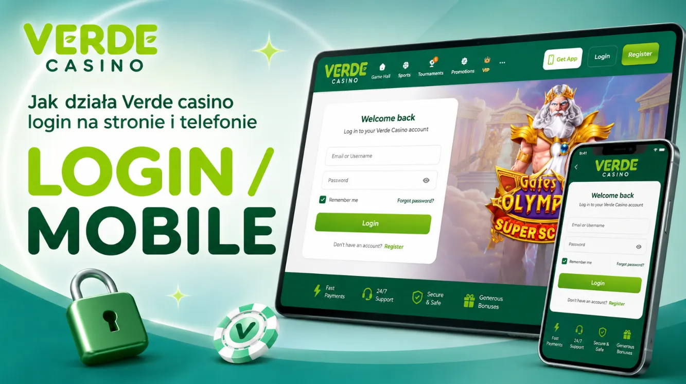 Jak działa Verde casino login na stronie i telefonie